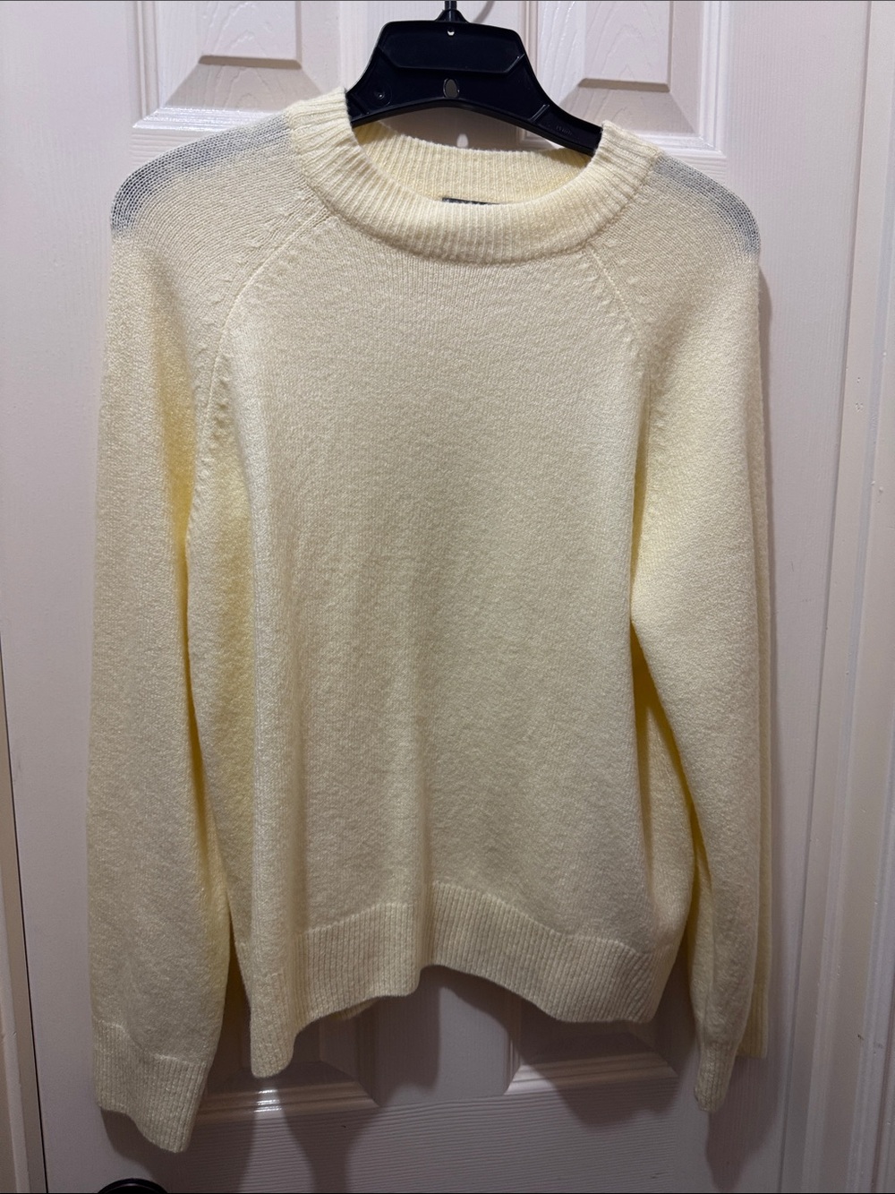 Vince Camuto Pale Yellow Crewneck Sweater